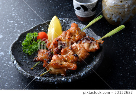 Japanese chicken grill or yakitori. Japanese chicken grill or yakitori. 33132682