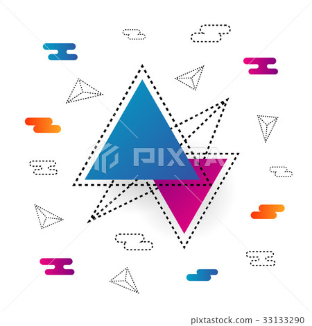 hipster geometric background - Stock Illustration [33133290] - PIXTA
