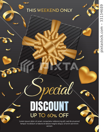 gift box sale template banner Vector background gift box sale template banner Vector background 33134689