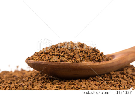 Pile of instant coffee grains 33135337
