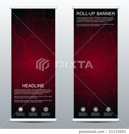 Roll up banner for presentation and publication 33135605