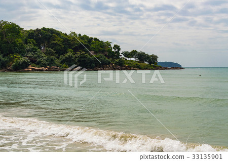 Sea shore in Sihanoukville beach Sea shore in Sihanoukville beach 33135901
