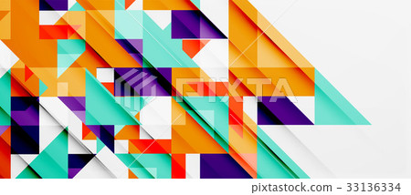 Triangle pattern design background - Stock Illustration [33136334] - PIXTA