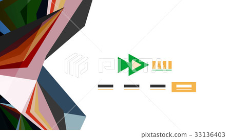 Modern triangle presentation template Modern triangle presentation template 33136403