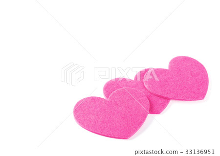 Heart shapes on white Heart shapes on white 33136951