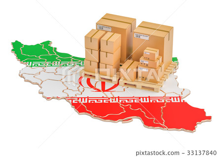 Shipping and Delivery from Iran concept 33137840