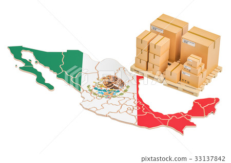 Shipping and Delivery from Mexico concept Shipping and Delivery from Mexico concept 33137842