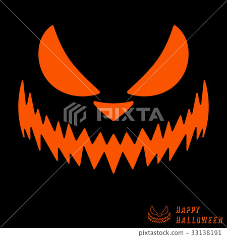 Halloween scary pumpkin template Halloween scary pumpkin template 33138191