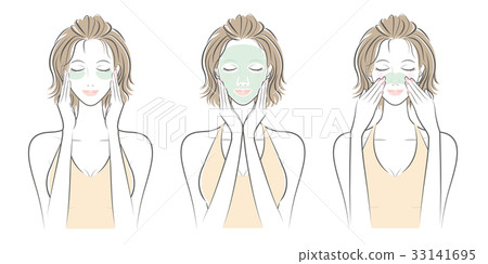 Woman's face / skin - Stock Illustration [33141695] - PIXTA