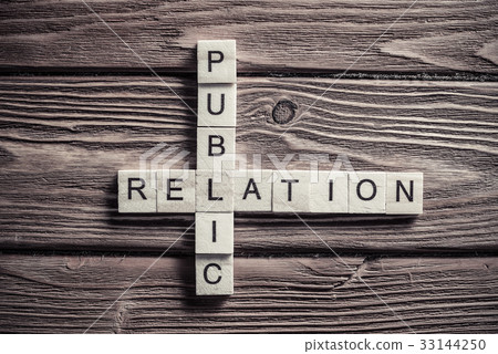 Conceptual business keywords on table with elements of game maki 33144250