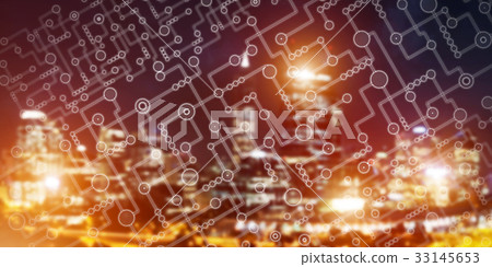 Wireless connection or networking concept as means of communication and social interaction 33145653