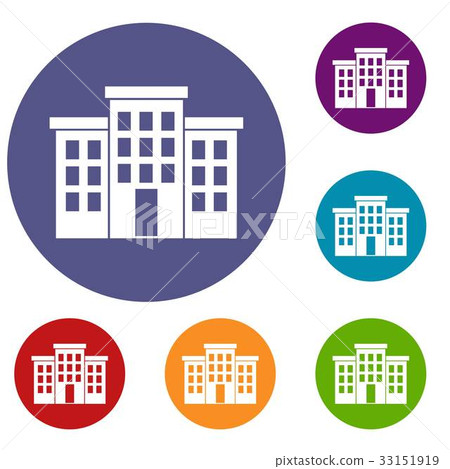 Building icons set-插圖素材 [33151919] - PIXTA圖庫