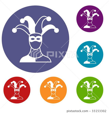 Jester icons set - Stock Illustration [33153302] - PIXTA