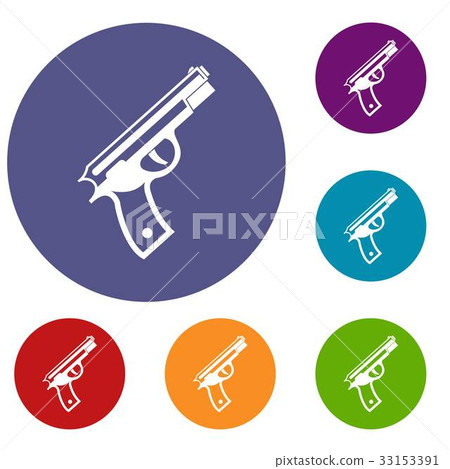 Gun icons set Gun icons set 33153391