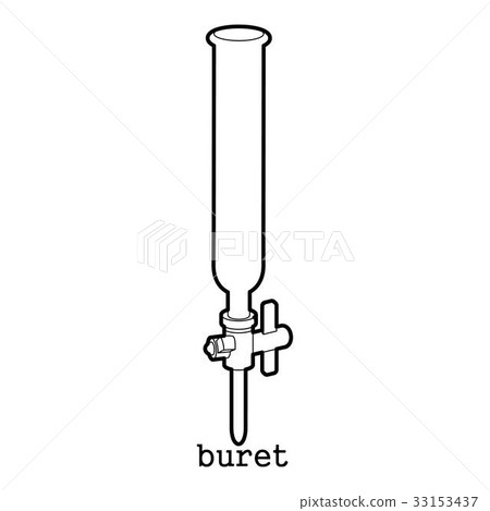 Laboratory buret icon outline Laboratory buret icon outline 33153437