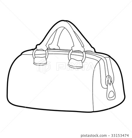 Sports bag icon outline 33153474