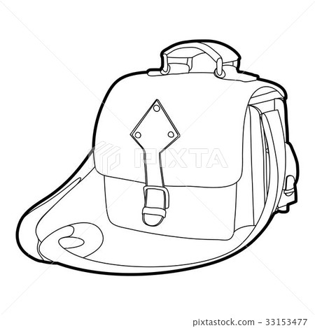 Postal bag icon outline 33153477