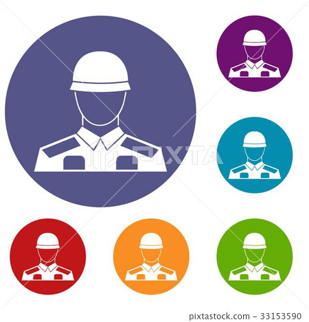 Soldier icons set Soldier icons set 33153590