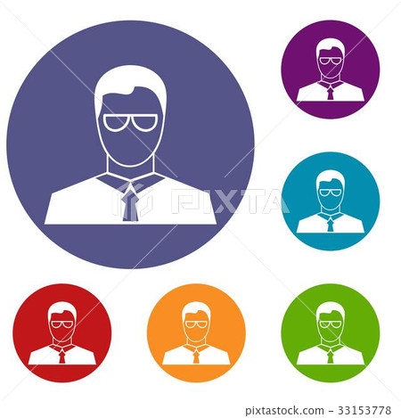 Teacher icons set 33153778
