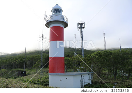 Hokkaido, Rausu, a hill park lighthouse with a view of whales 33153826