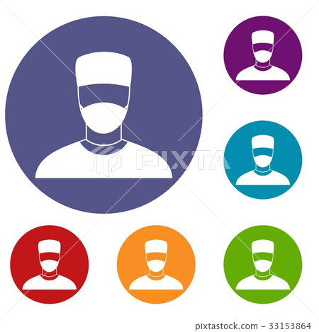 Doctor icons set 33153864