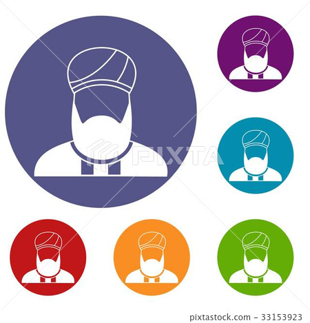 Muslim preacher icons set Muslim preacher icons set 33153923