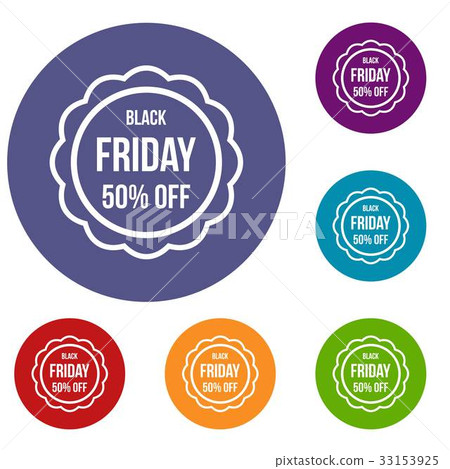 Sale sticker 50 percent off icons set Sale sticker 50 percent off icons set 33153925