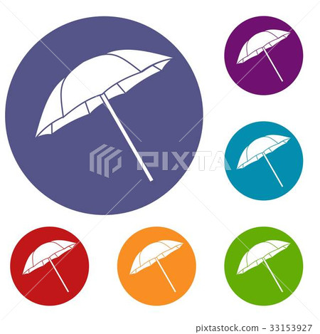 Umbrella icons set Umbrella icons set 33153927