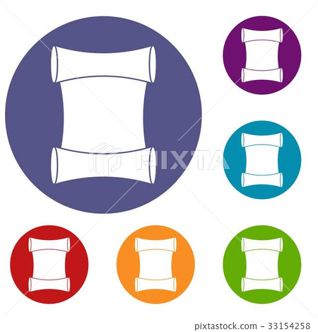Scroll icons set Scroll icons set 33154258