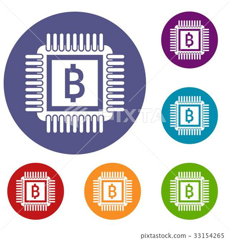 Chip icons set Chip icons set 33154265