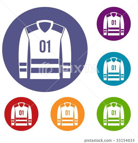 Sport uniform icons set Sport uniform icons set 33154833