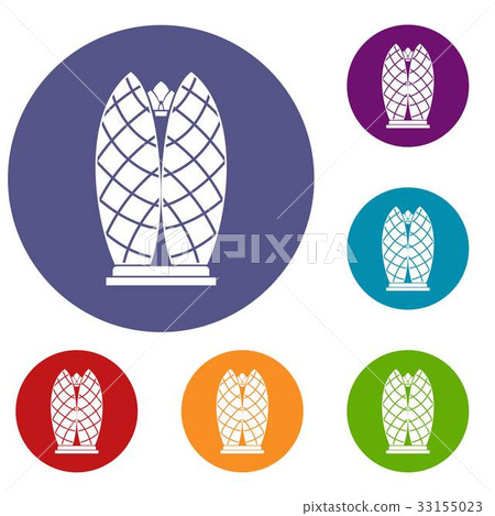 Skyscraper icons set Skyscraper icons set 33155023