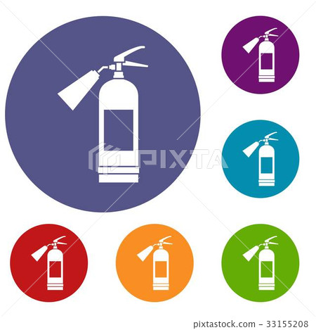Fire extinguisher icons set Fire extinguisher icons set 33155208