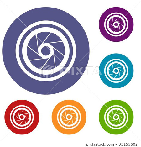 Big objective icons set Big objective icons set 33155602
