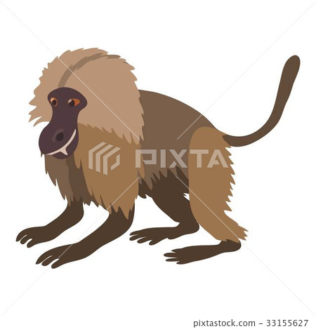 Gelada monkey icon, cartoon style Gelada monkey icon, cartoon style 33155627