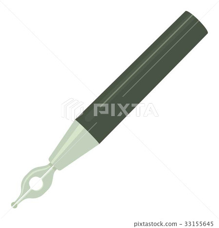 Calligraphic pen icon, cartoon style Calligraphic pen icon, cartoon style 33155645