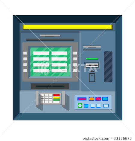 Bank ATM. Automatic teller machine. Bank ATM. Automatic teller machine. 33156673