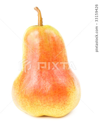 Red yellow pear fruit isolated Red yellow pear fruit isolated 33159426