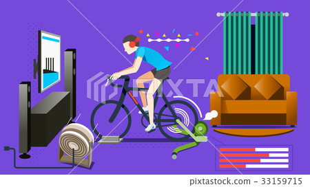 Modern Home exercise concept. 33159715