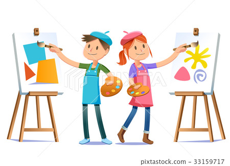 Young artists practice skills to find a dream. Young artists practice skills to find a dream. 33159717
