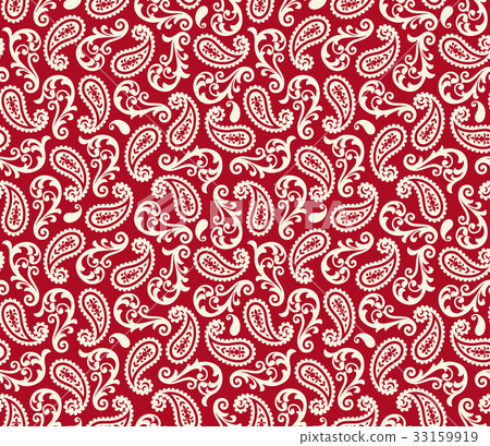 Pattern of paisley and ornament Pattern of paisley and ornament 33159919