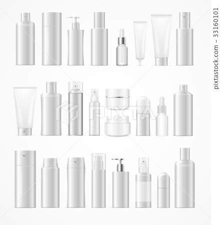 Realistic Template Blank White Big Cosmetic 33160101