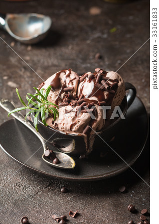 Chocolate coffee ice cream Chocolate coffee ice cream 33161833