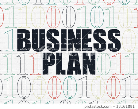Business concept: Business Plan on wall background 33161891