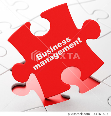 Finance concept: Business Management on puzzle Finance concept: Business Management on puzzle 33161894
