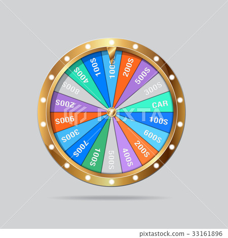 Wheel of fortune isolated Wheel of fortune isolated 33161896
