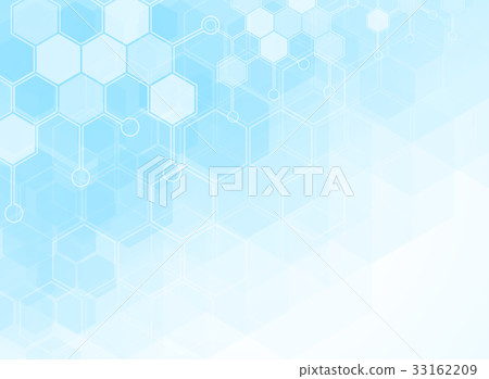 Abstract molecules medical background 33162209