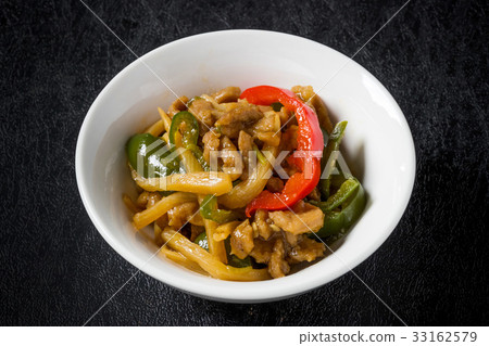 Jinjao Roo Blue pepper meat Chinese dish 33162579