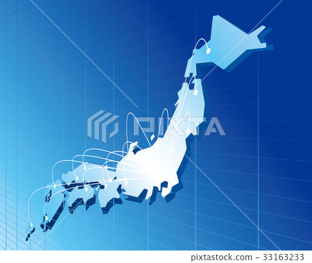 japan, map, networking 33163233