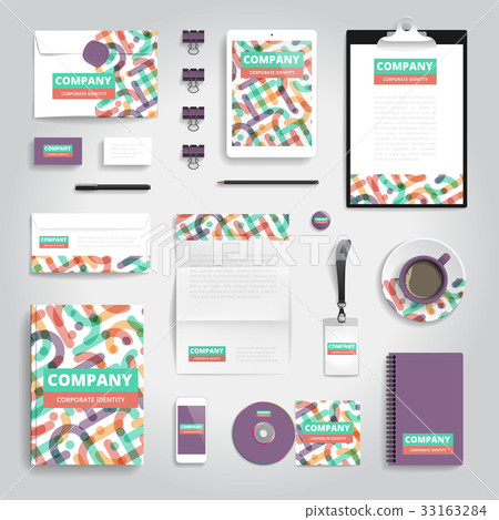 Corporate identity print template Corporate identity print template 33163284